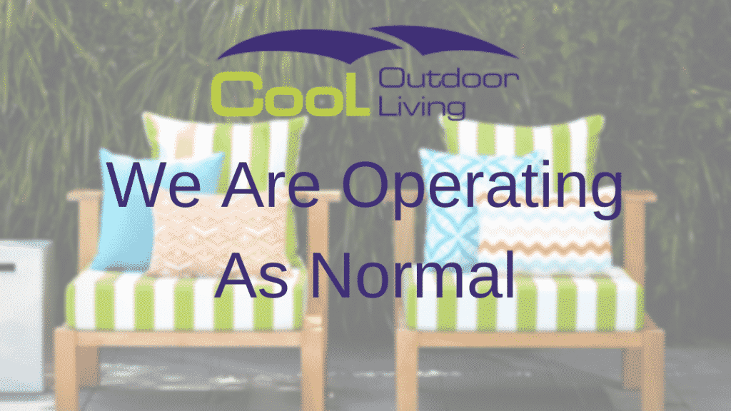 Cool outdoor living — How Are We Operating During These Hard Times in Buderim, QLD