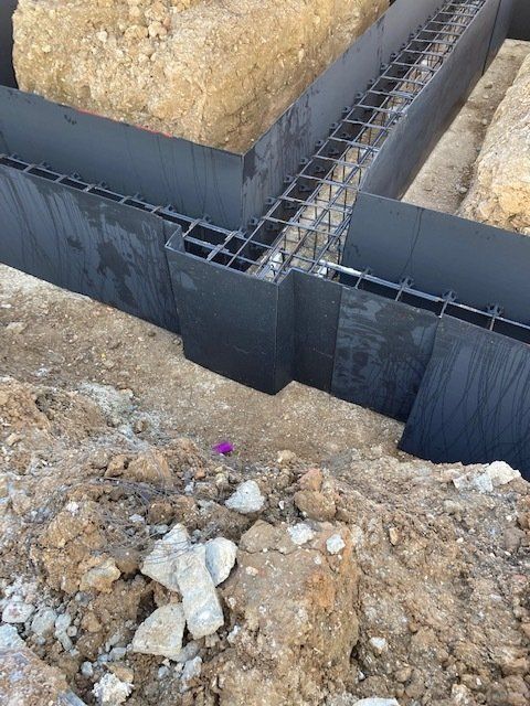 Reinforced foundations on projects carried out across the South of England.