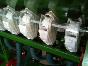 A close up of a machine with a lot of gears on it.