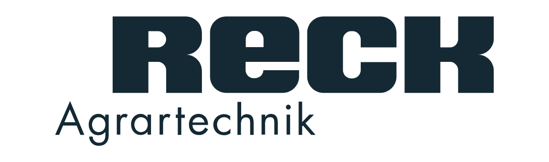 A logo for reck agrartechnik on a white background