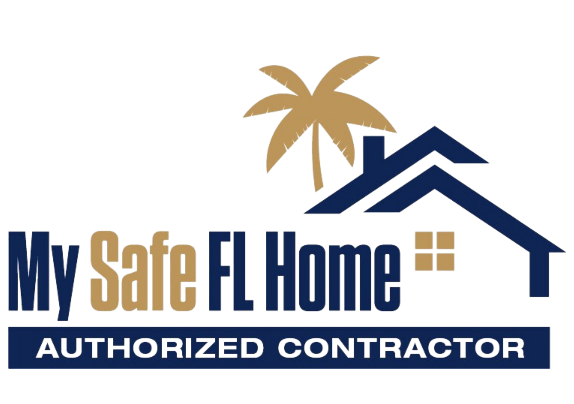 The logo for my safe fl home authorized contractor