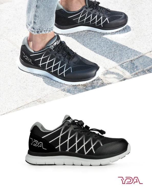 Scarpa YDA predisposta sportiva con suola semirigida biomeccanica. Allacciatura semi elastica