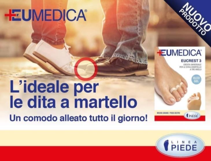 Eucrest 3. Supporto per dita a martello a tre anelli. Morbido e conformato