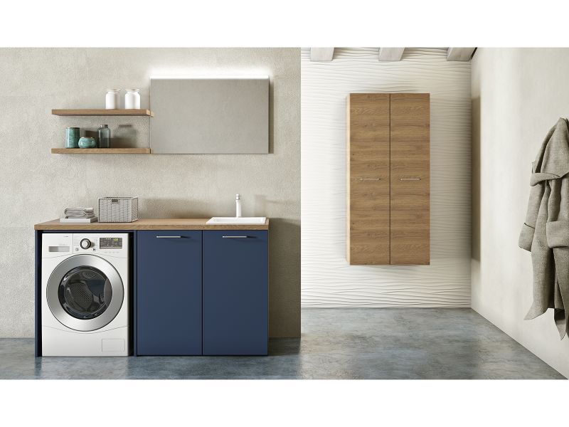 Bagno in toni blu