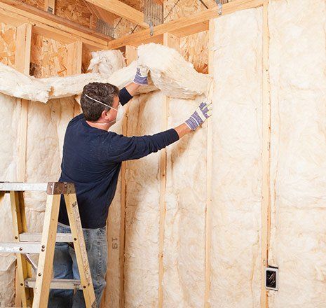 Man Installing Foam Insulation — Columbia, SC — Comfort Zone Foam Insulation