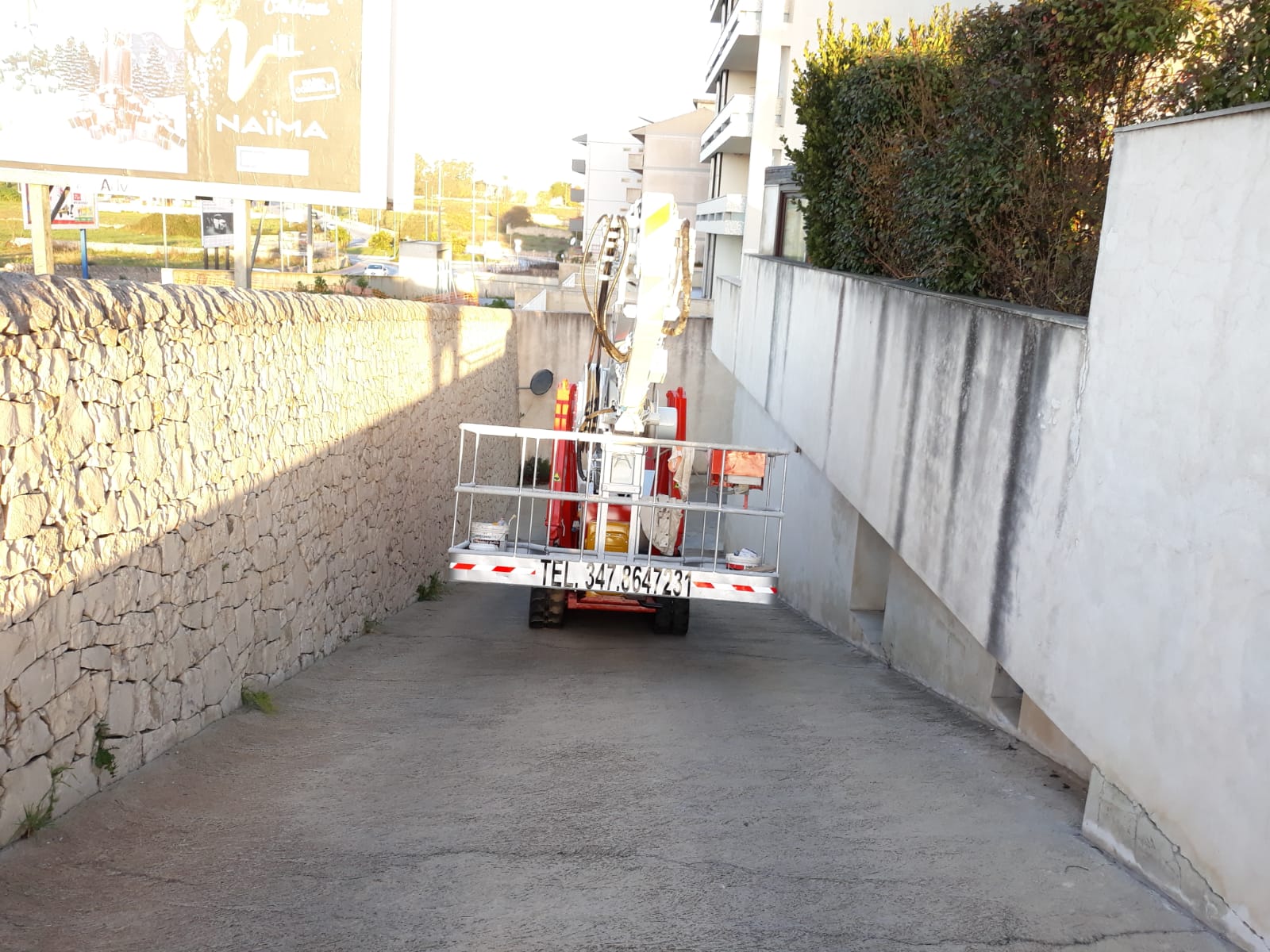 macchinario professionale per interventi di ristrutturazione