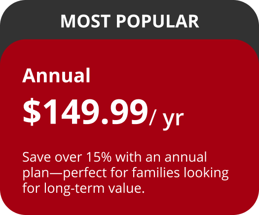 Annual plan $149.99 / yr