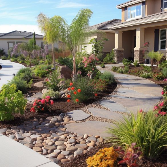 Drought resistant landscaping in Santa Ana