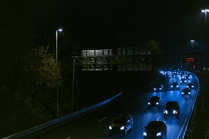cars zooming down a highway in New Jersey