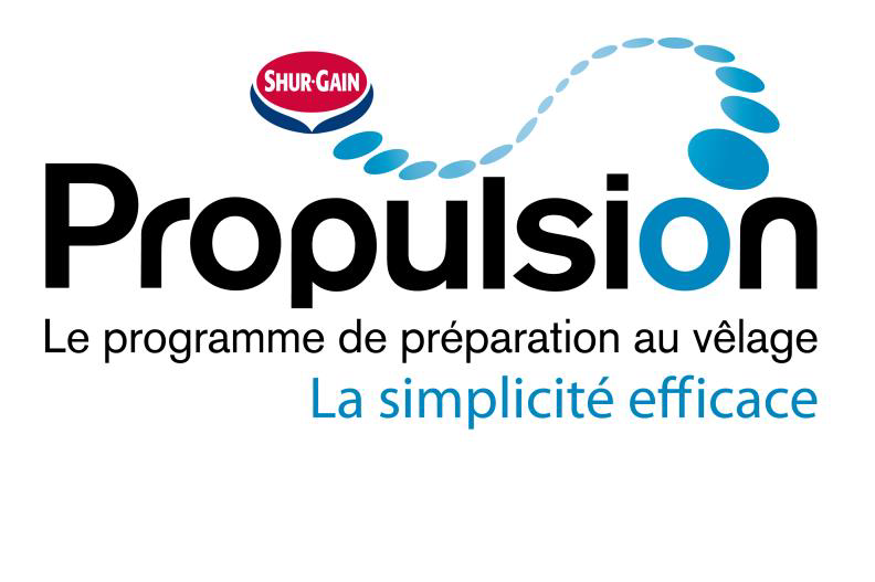 Un logo pour une entreprise appelée propulsion en français