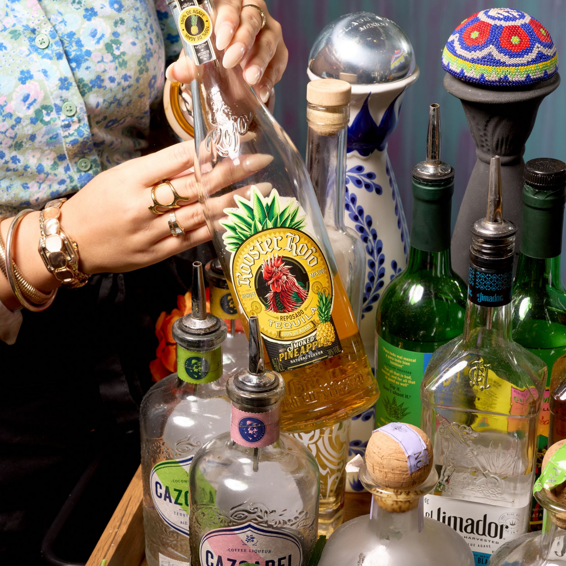 A close up of a plate of nachos on a table