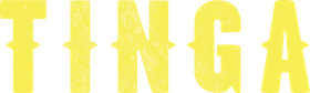 The word tinga is written in yellow on a white background.