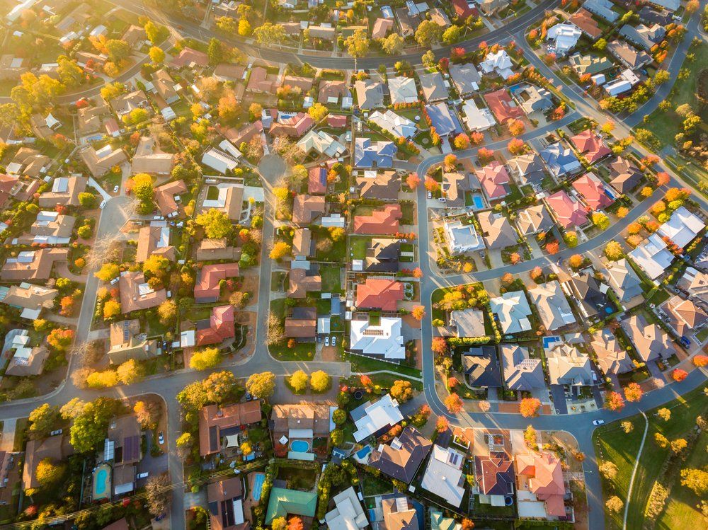 Rows of Suburban Australian Houses— Roofing in Goulburn, NSW