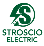 Stroscio Electric Inc. logo with a lightning bolt in a circle