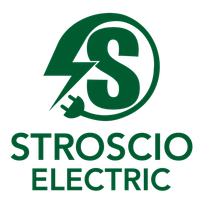 Stroscio Electric Inc. logo with a lightning bolt in a circle
