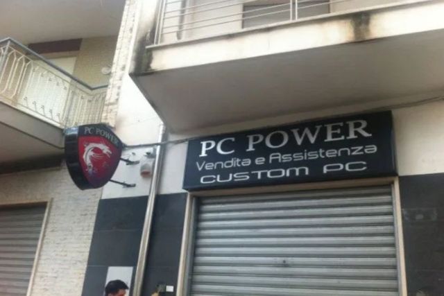 insegna monofacciale attività commerciale