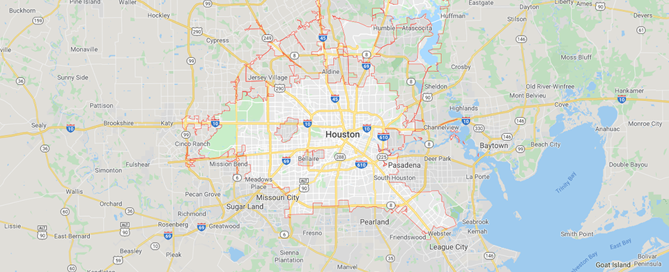 Map of Houston