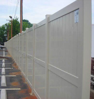 8 foot tall chesterfield vinyl fence