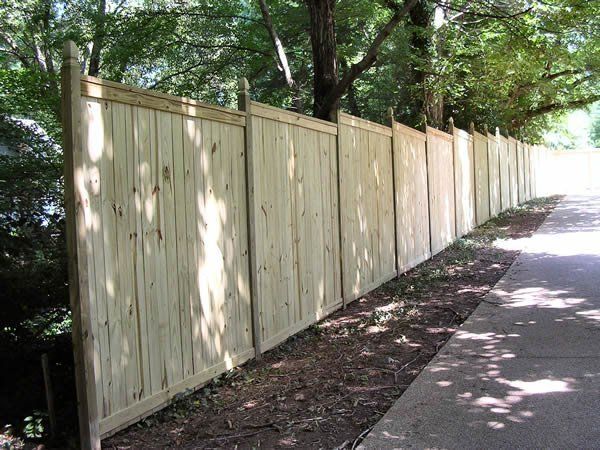 8 Tall Privacy Fence Capped Top with French Gothic Post Cap