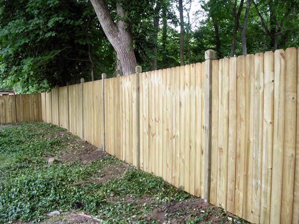 Exposed Post Privacy fence with custom routed post
