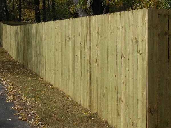 Privacy Fence, P.T. Pine, Dogeared Pickets