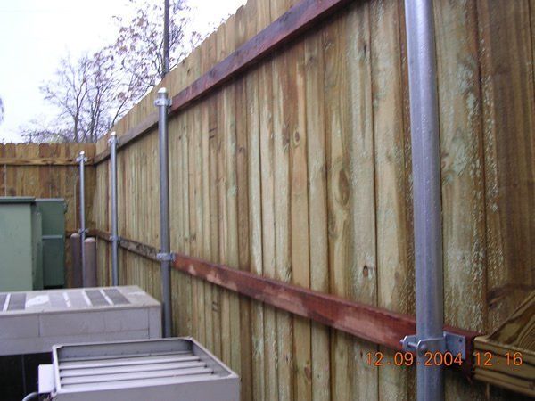 Privacy Fence With Galvanized Posts