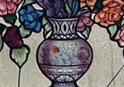 Flowers in vase - Stained glass design in Hackensack, NJ