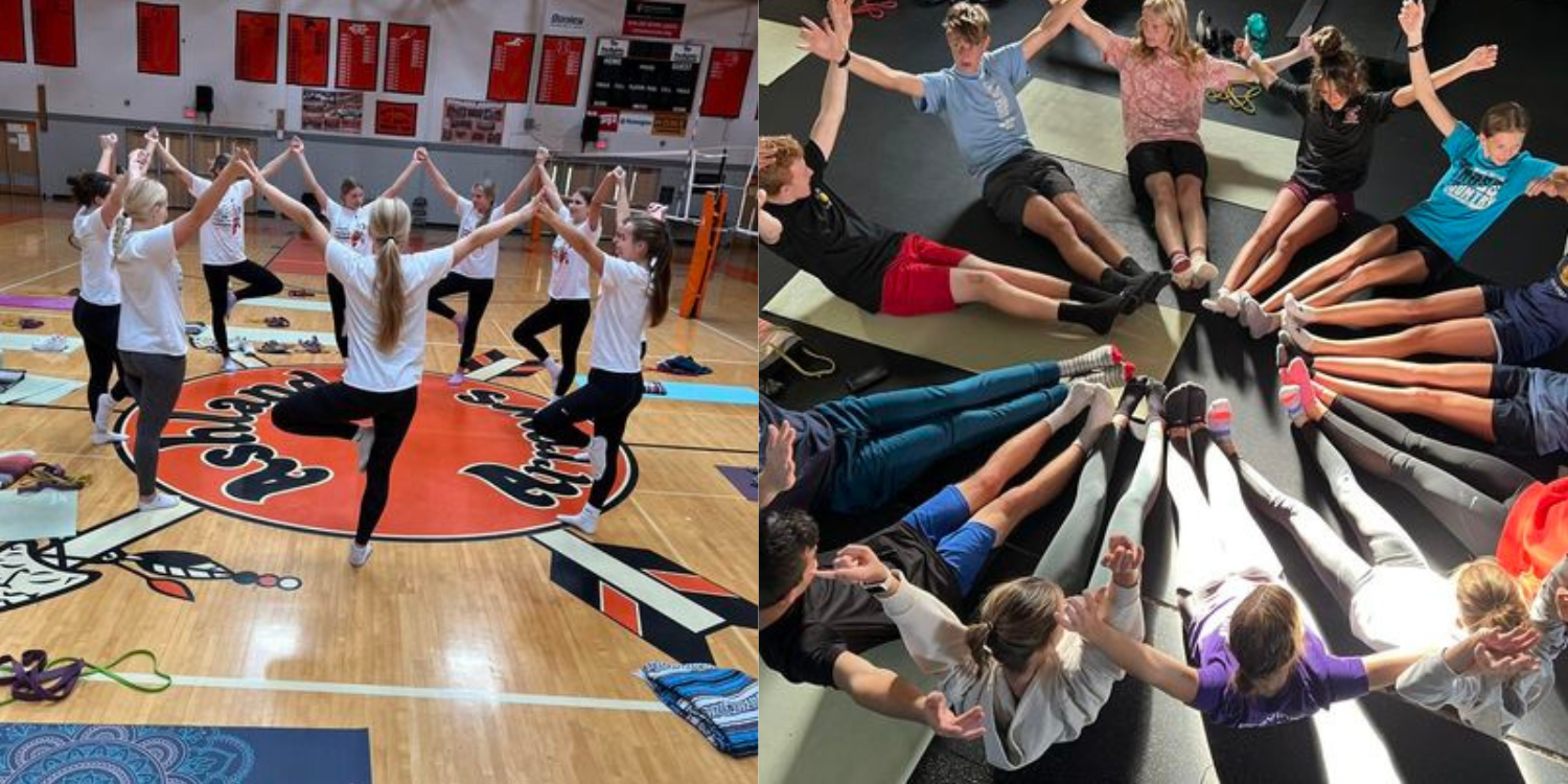 sports team yoga class