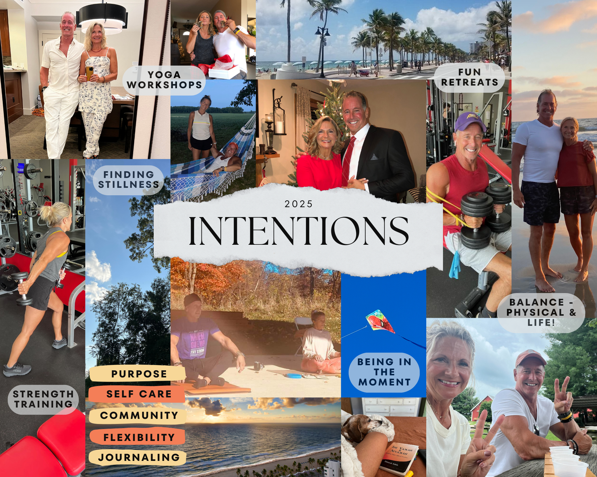 vision board and intentions for year