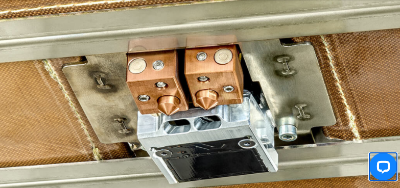 High performance dual hotend attached with Zortrax Endureal Industrial 3D printer