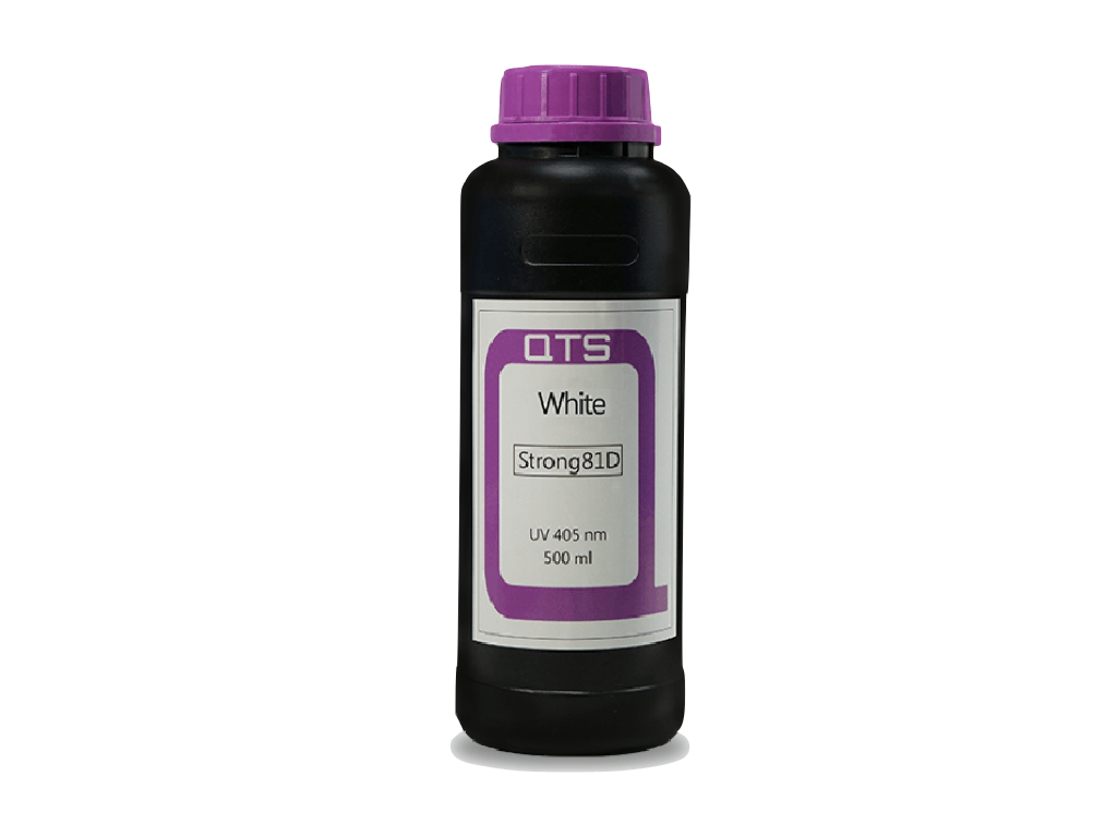 QTS Strong 81D resin in purple cap color bottle
