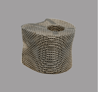 Sample print of titanium powder