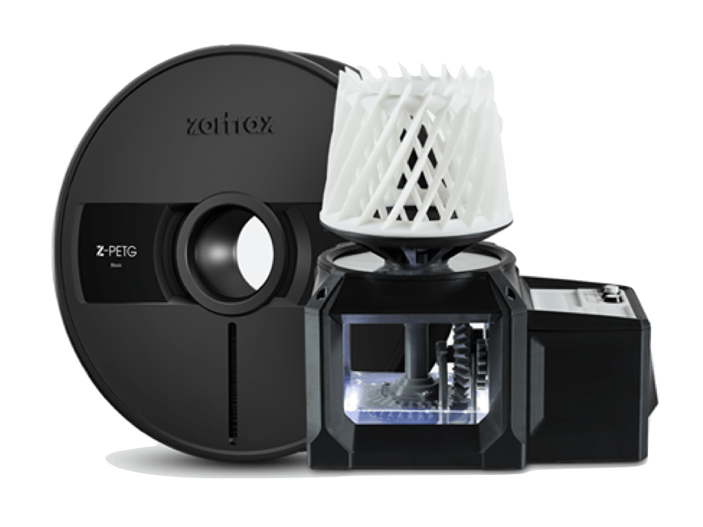 PETG filament is chemical resistant and suitable for engineering parts where touch chemical