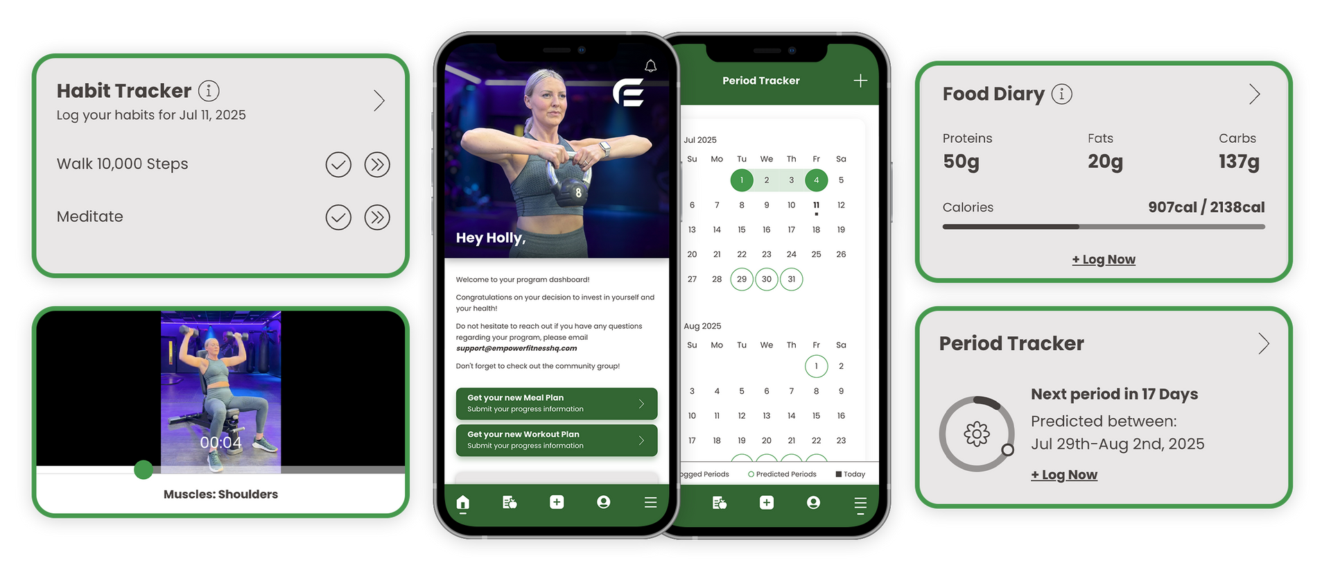 A couple of phones sitting next to each other on a white background.