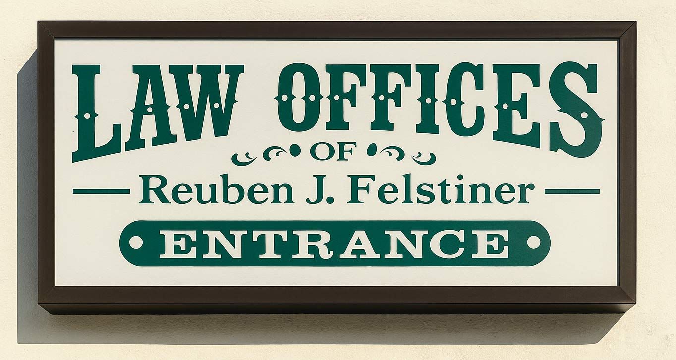 Law office sign: Law office sign: