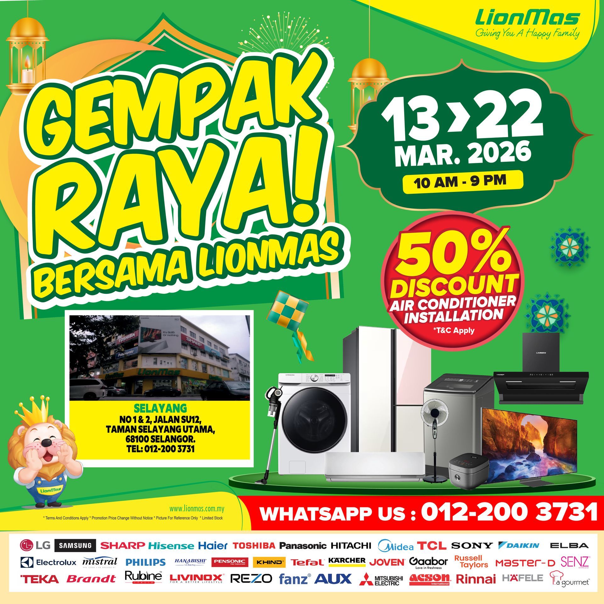 Pre Raya Sale Bukit Dahlia Pasir Gudang ,Johor 60 % off for selected products