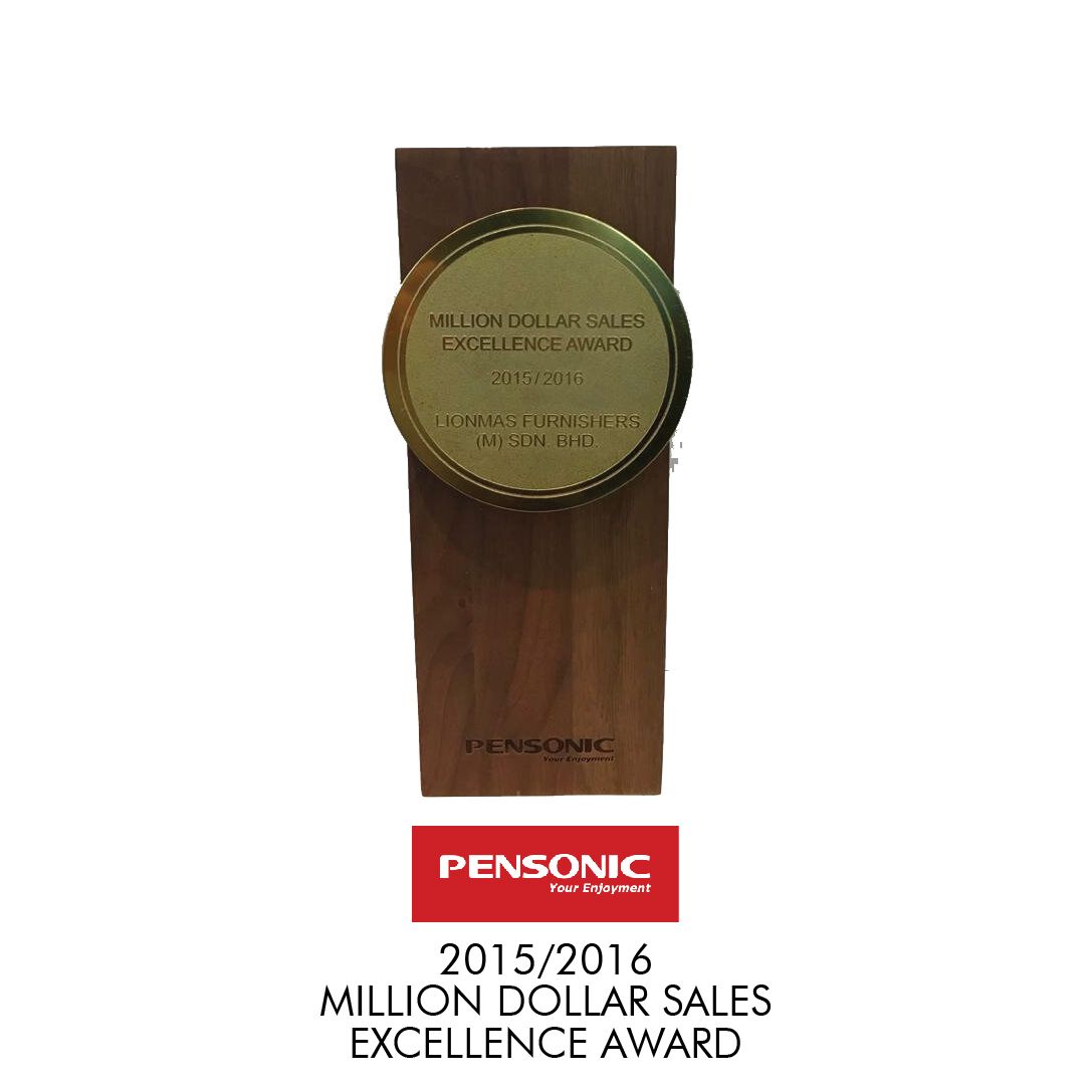 A pensonic 2015/2016 million dollar sales excellence award