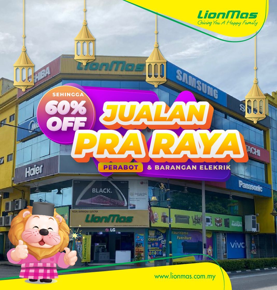 Pre Raya Sale Lionmas Batu Pahat,Johor  60 % off for selected products