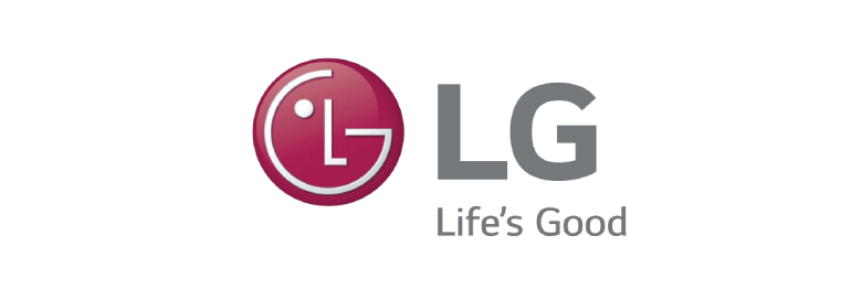 The lg life 's good logo is on a white background.