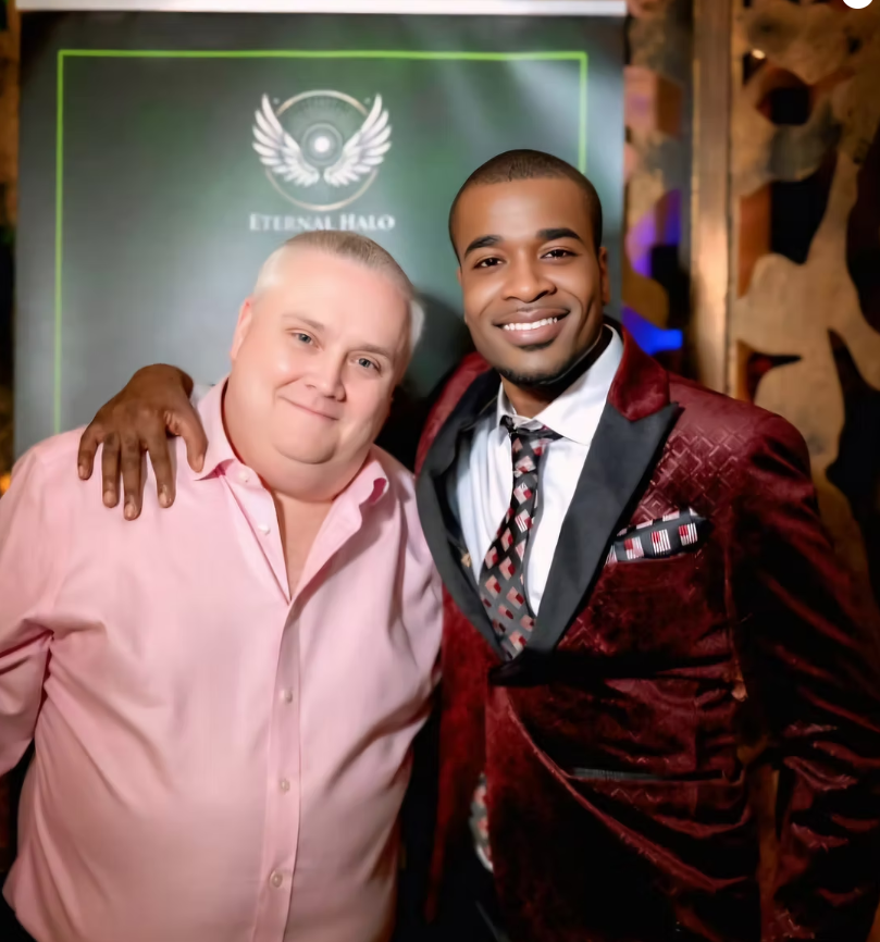 Entrepreuneur and car dealer Peter Waddell at E Halo event with D-Jukes