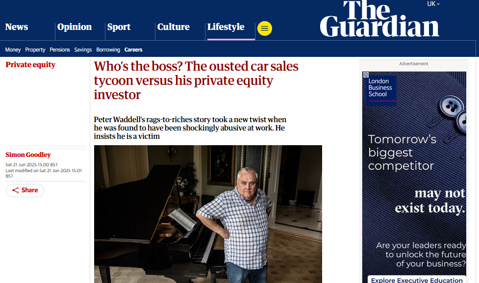 High Court case surrounding Peter Waddell and Freshstream