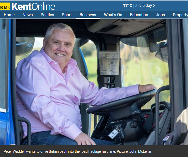 Peter Waddell wants to drive Britain back into the road haulage fast lane