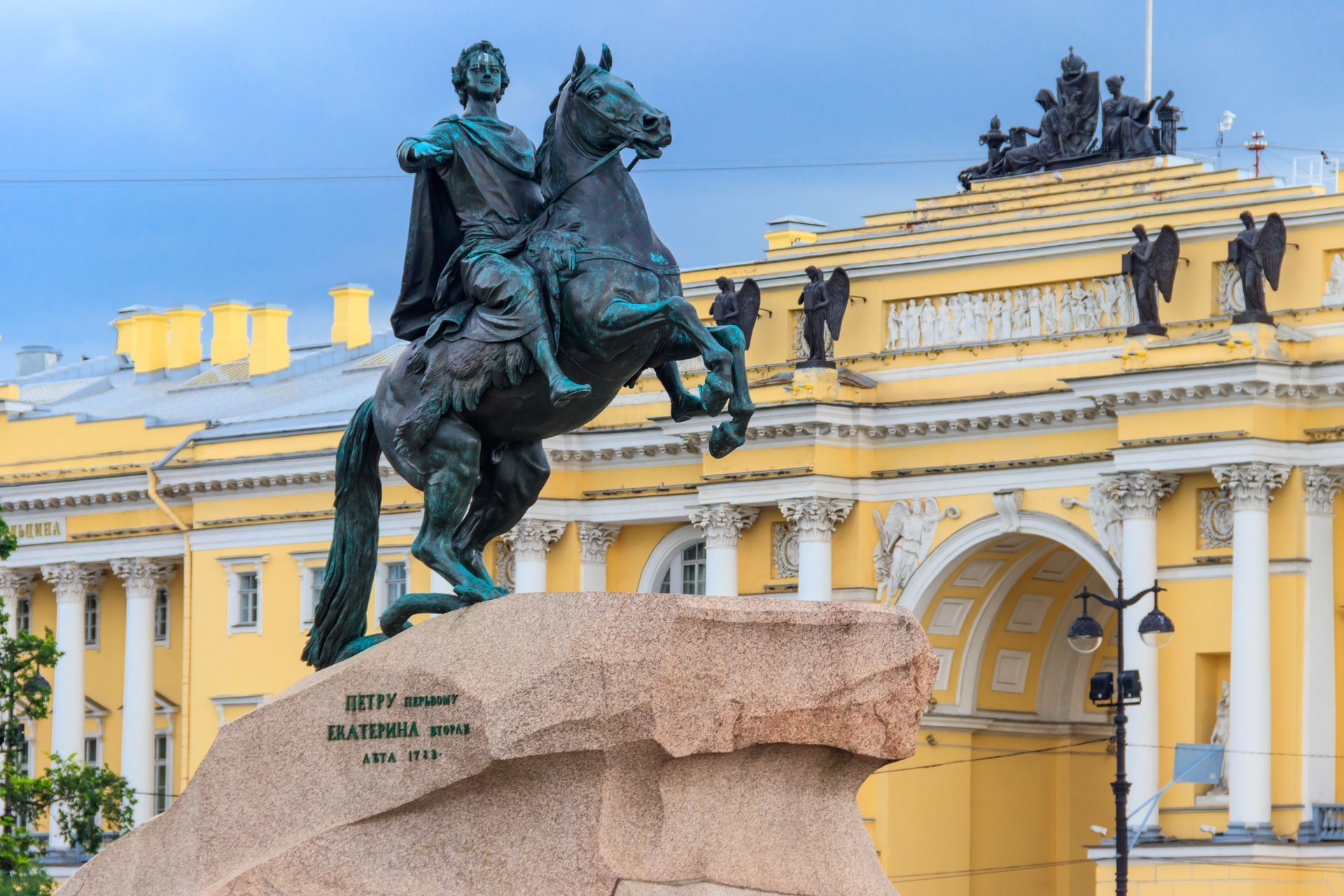 Standpunt voor Tsaar Peter de Grote in Sint Petersburg, Rusland