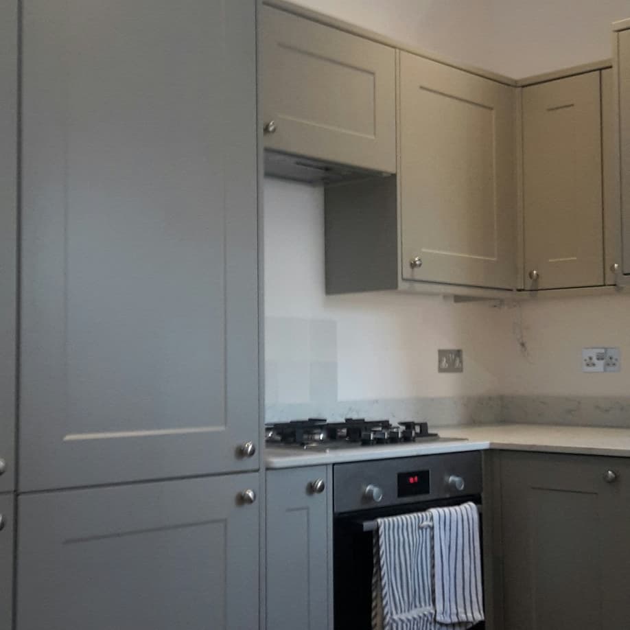 Interior kitchen side view