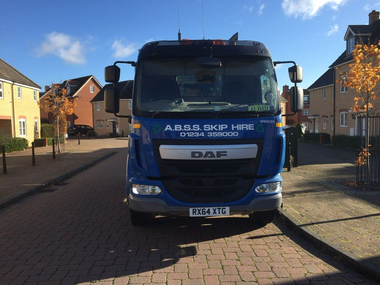 skip hire lorry