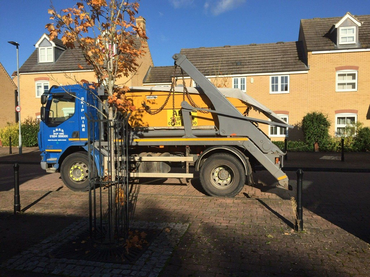skip hire lorry