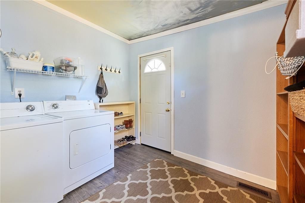 Laundry Area with washing machine 