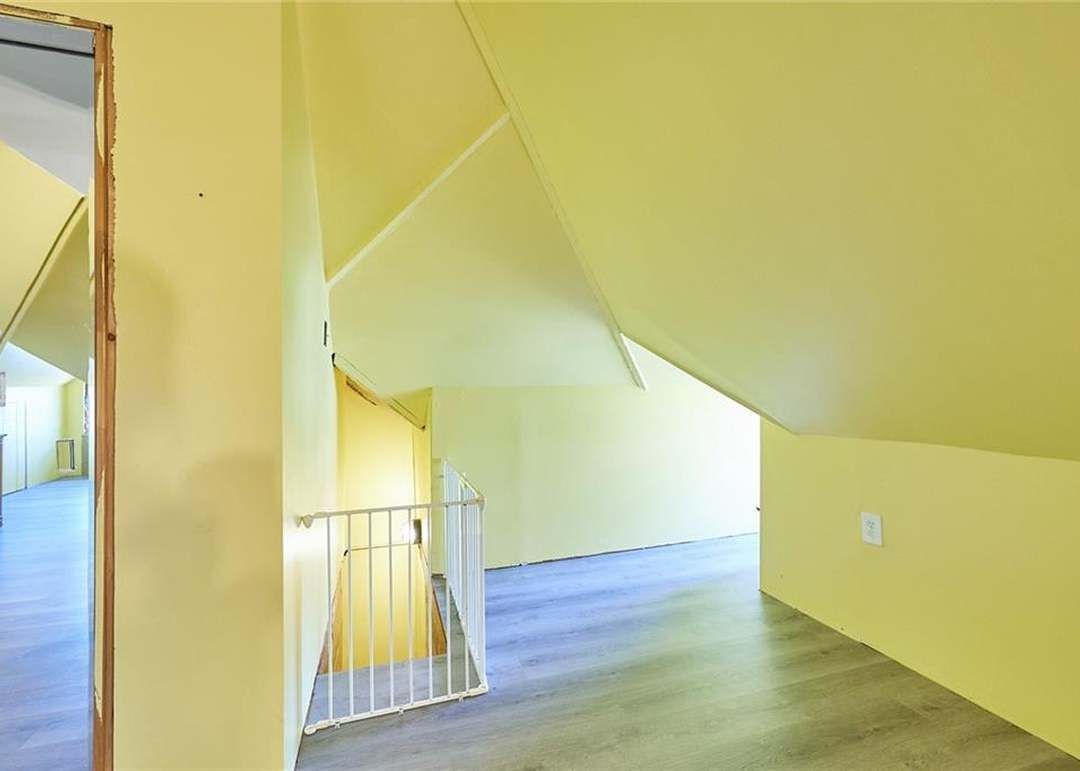 An attic style interior