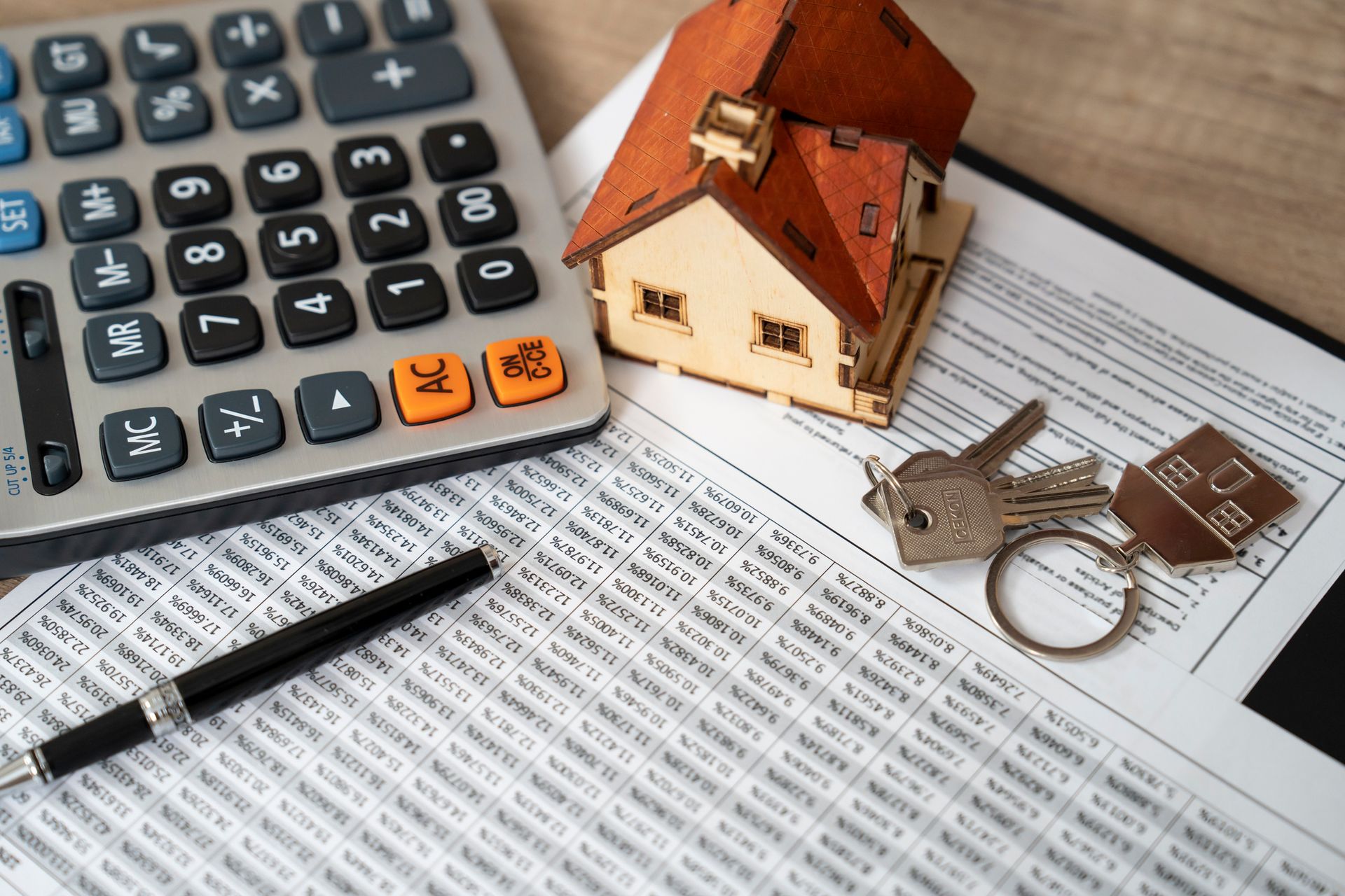 Money, pile coin with saving book and paper home, concept