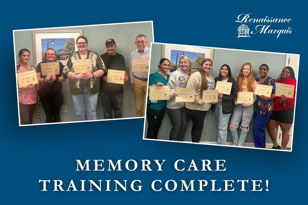 Memory Care Training Team members